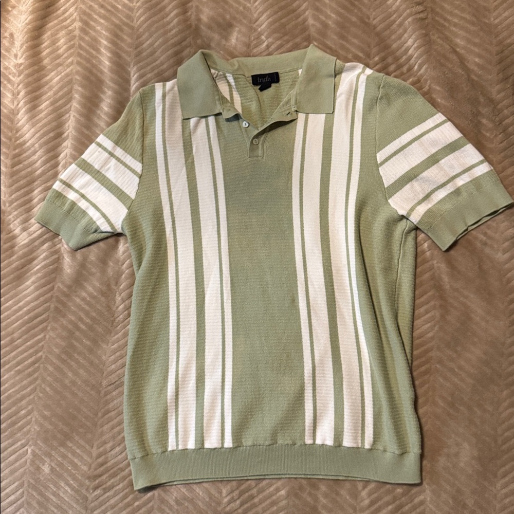 Truth Olive and White Polo Shirt